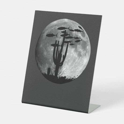 Fish of the Moonlit Sky 台座サイン (正面)