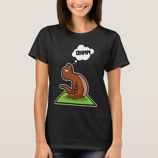 Fish Otter Yoga Poses Sport Gymnastics Ohm Heartbe Tシャツ (正面)