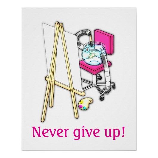 Fish Painter ("Water Color") -  ポスター (正面)