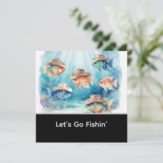 Fish Party Texas themed  招待状 (スタンド正面)