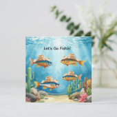 Fish Party Texas themed  招待状 (スタンド正面)