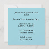 Fish Party Texas themed  招待状 (裏面)