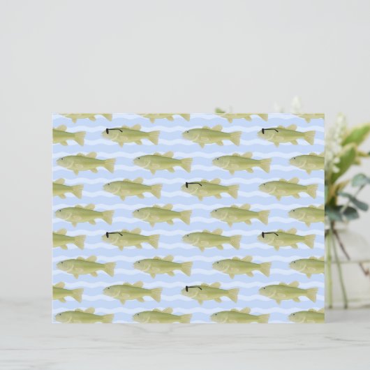 fish patterned paper (スタンド正面)