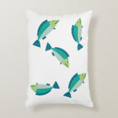 FISH PILLOW, COLOURED FISHES , SOFT TRENDY PILLOW アクセントクッション (正面(垂直))