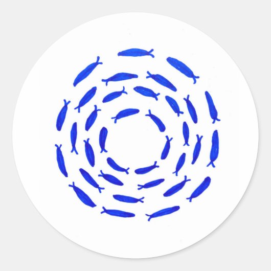 fish shoal circle bait ball  ラウンドシール (正面)