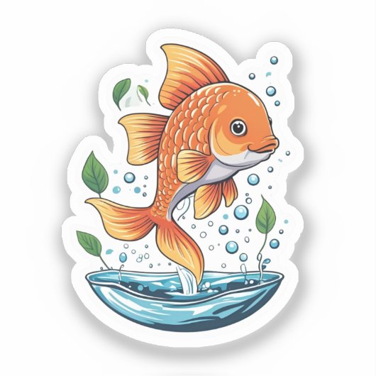 Fish Sticker シール (正面)