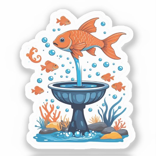Fish Sticker シール (正面)