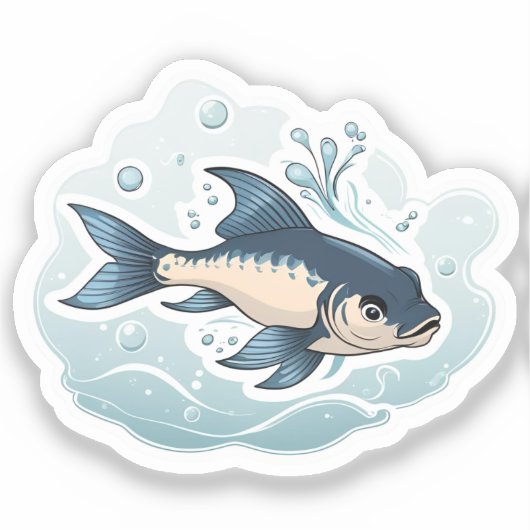Fish Sticker シール (正面)