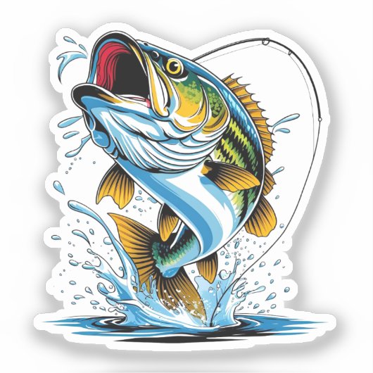 Fish Stickers シール (正面)