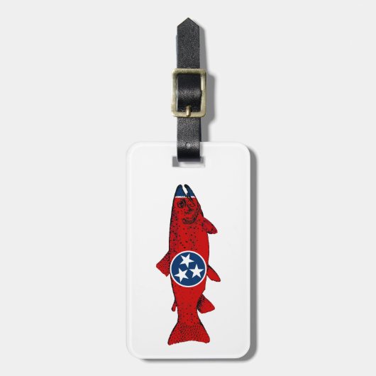 Fish Tennessee Trout ラゲッジタグ (正面縦)