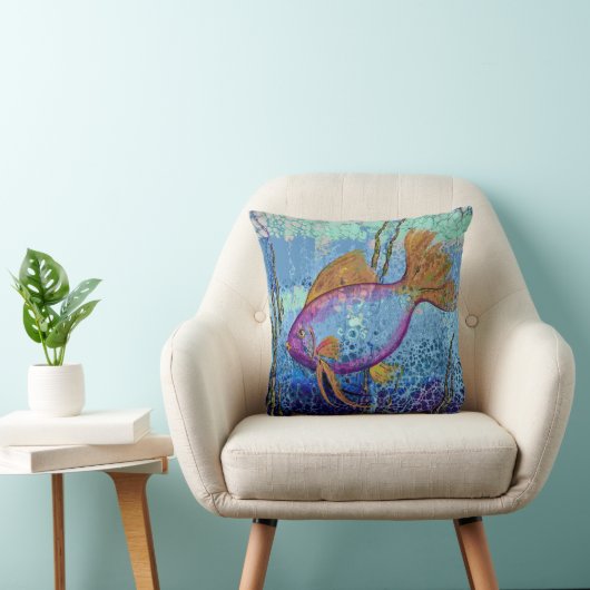 Fish Throw Pillow クッション (椅子)