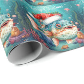 Fish  Under the Sea Christmas Party  ラッピングペーパー (ロールコーナー)