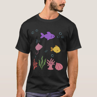 Fish Underwater Kids Ray Ocean World Tシャツ