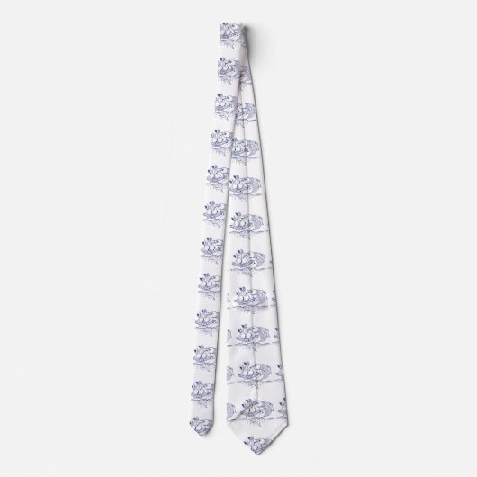 Fish Using a sextant ネクタイ (裏面)