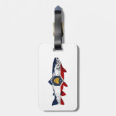 Fish Utah Trout ラゲッジタグ (裏面縦)