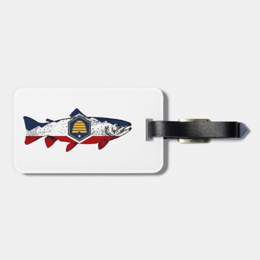 Fish Utah Trout ラゲッジタグ (裏面横)