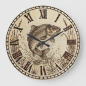 Fish Wall Clock ラージ壁時計 (正面)