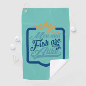 Fisher Art Men And Fish Are A Like ゴルフタオル (インサイチュ)