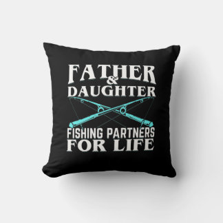 Fisher Father And Daughter Fishing Partner クッション