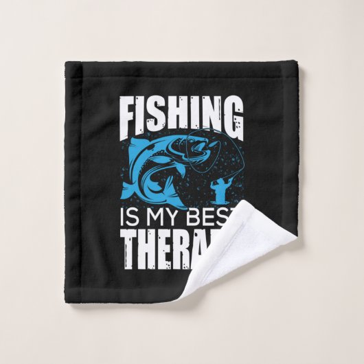 Fisher Fishing Is My Best Therapy ウォッシュタオル (ウォッシュタオル)