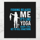 Fisher Fishing Relax Me ワインラベル (シングルラベル)