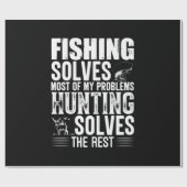 Fisher Fishing Solves Most Of My Problems ラッピングペーパー (フラット)