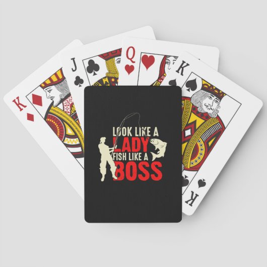 Fisher Gift A Lady Fish Like A Boss トランプ (裏面)