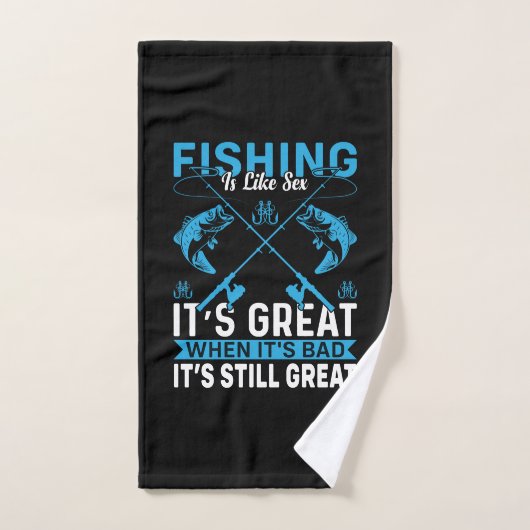 Fisher Gift Fishing Is Great ハンドタオル (ハンドタオル)