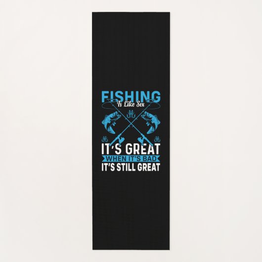 Fisher Gift Fishing Is Great ヨガマット (正面)