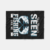 Fisher Gift Fishing Like Me フリースブランケット (正面(横))