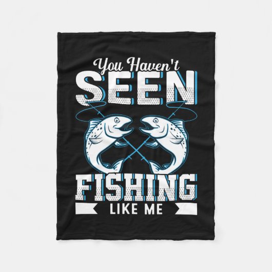Fisher Gift Fishing Like Me フリースブランケット (正面)