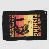 Fisher Gift When Going Fishing ゴルフタオル (横)