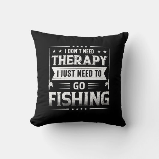 Fisher I Just Need To Go Fishing クッション (正面)