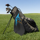 Fisher I Would Rather Be Fishing ゴルフタオル (グリーン)