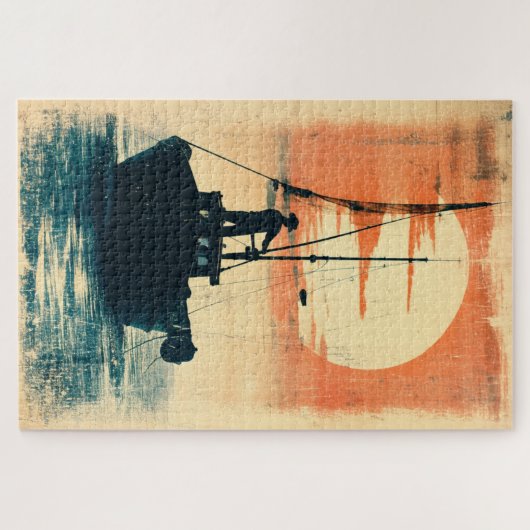 Fisherman (1) 1960s-Inspired Graphics ジグソーパズル (横)