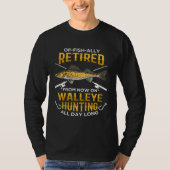 Fisherman Angler & Walleye Hunter Tシャツ (正面)
