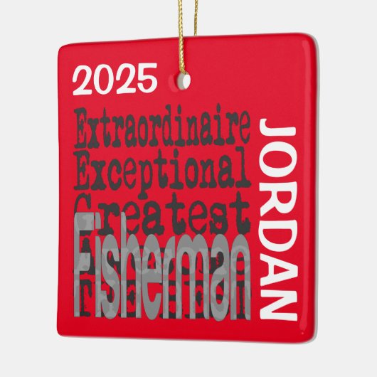 Fisherman Extraordinaire CUSTOM セラミックオーナメント (左)