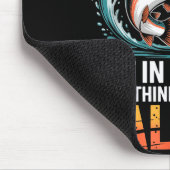 Fisherman Fish Angler Thinking About Salmon Fishin マウスパッド (コーナー)