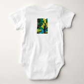 Fisherman on Riverbank ベビーボディスーツ (裏面)