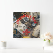 Fisherman’s Deck  スクエア壁時計 (ホーム)