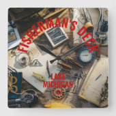 Fisherman’s Deck  スクエア壁時計 (正面)