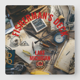 Fisherman’s Deck  スクエア壁時計