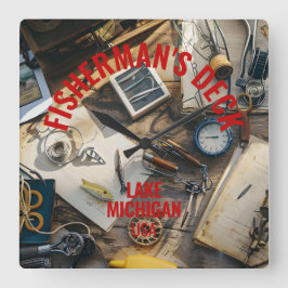 Fisherman’s Deck  スクエア壁時計