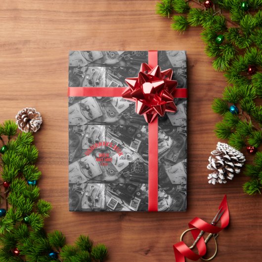 Fisherman’s Deck Black and White Wrapping Paper ラッピングペーパー (クリスマスギフト)