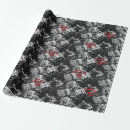 Fisherman’s Deck Black and White Wrapping Paper ラッピングペーパー