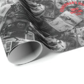 Fisherman’s Deck Black and White Wrapping Paper ラッピングペーパー (ロールコーナー)