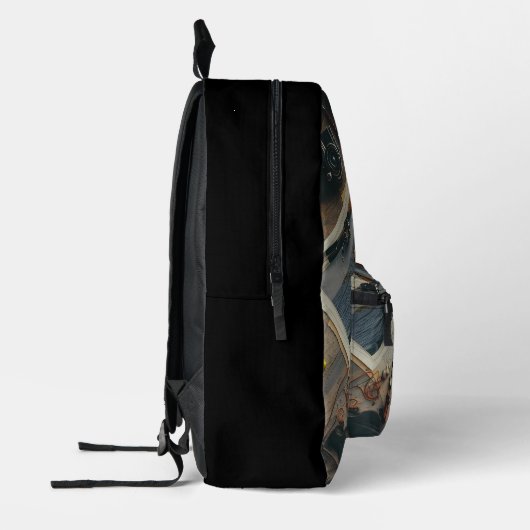 Fisherman’s Deck Custom Printed Backpack プリントバックパック (左)