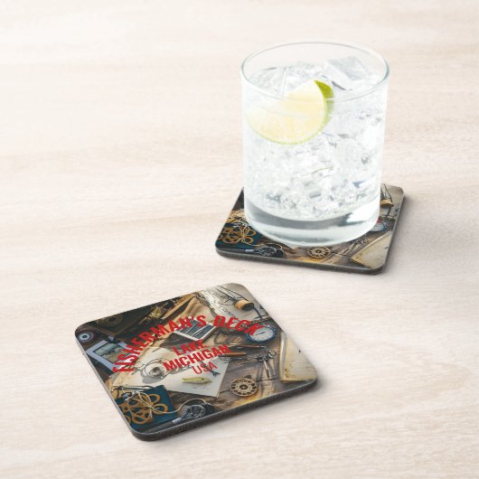 Fisherman’s Deck Hard plastic coaster コースター (右側)