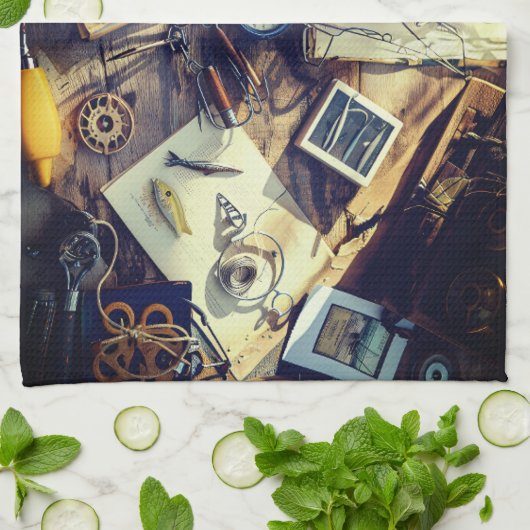 Fisherman’s Deck  Kitchen Towel キッチンタオル (折り畳み)