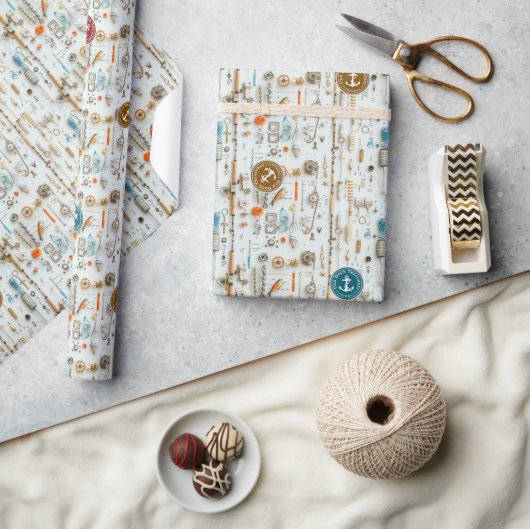 Fisherman’s Deck Wrapping Paper ラッピングペーパー (クラフト)